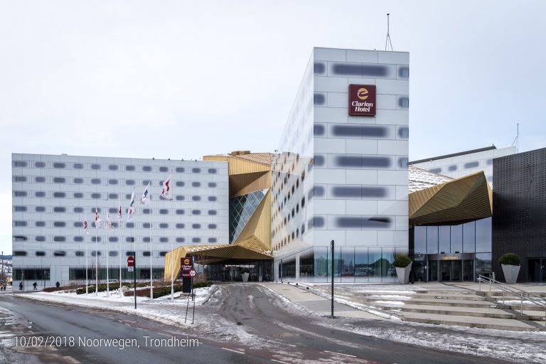 Trondheim - Clarion hotel, let op de speciale ramen