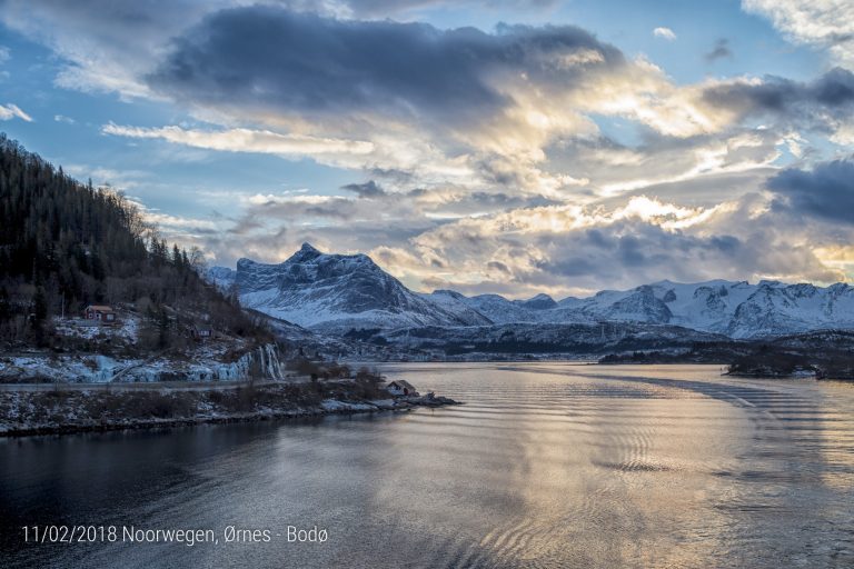 Onderweg van Ørnes naar Bodø