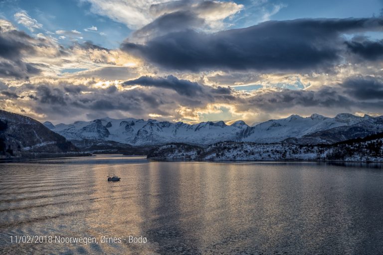 Onderweg van Ørnes naar Bodø