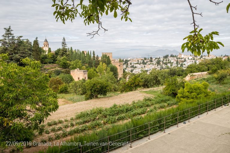 Granada, La Alhambra, Tuinen van Generalife