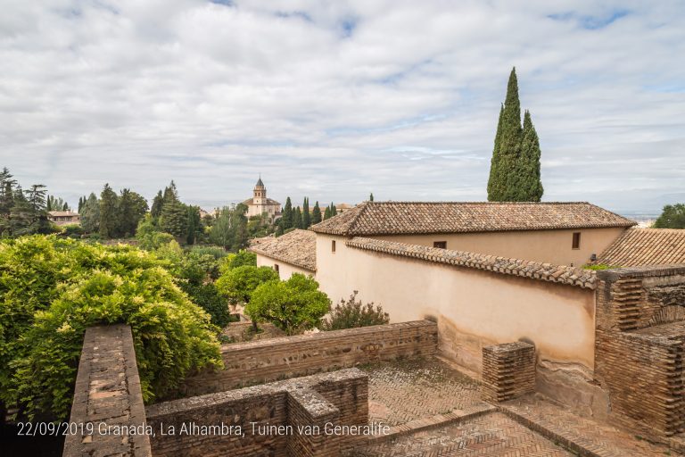 Granada, La Alhambra, Tuinen van Generalife