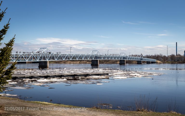 Torne Älv rivier in Tornio