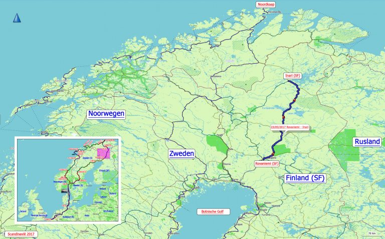 Onze tocht van Rovaniemi naar Inari