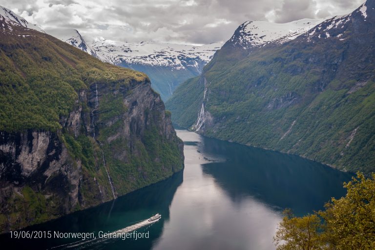 Geirangerfjord gezien vanop Ørnesvingen viewpoint