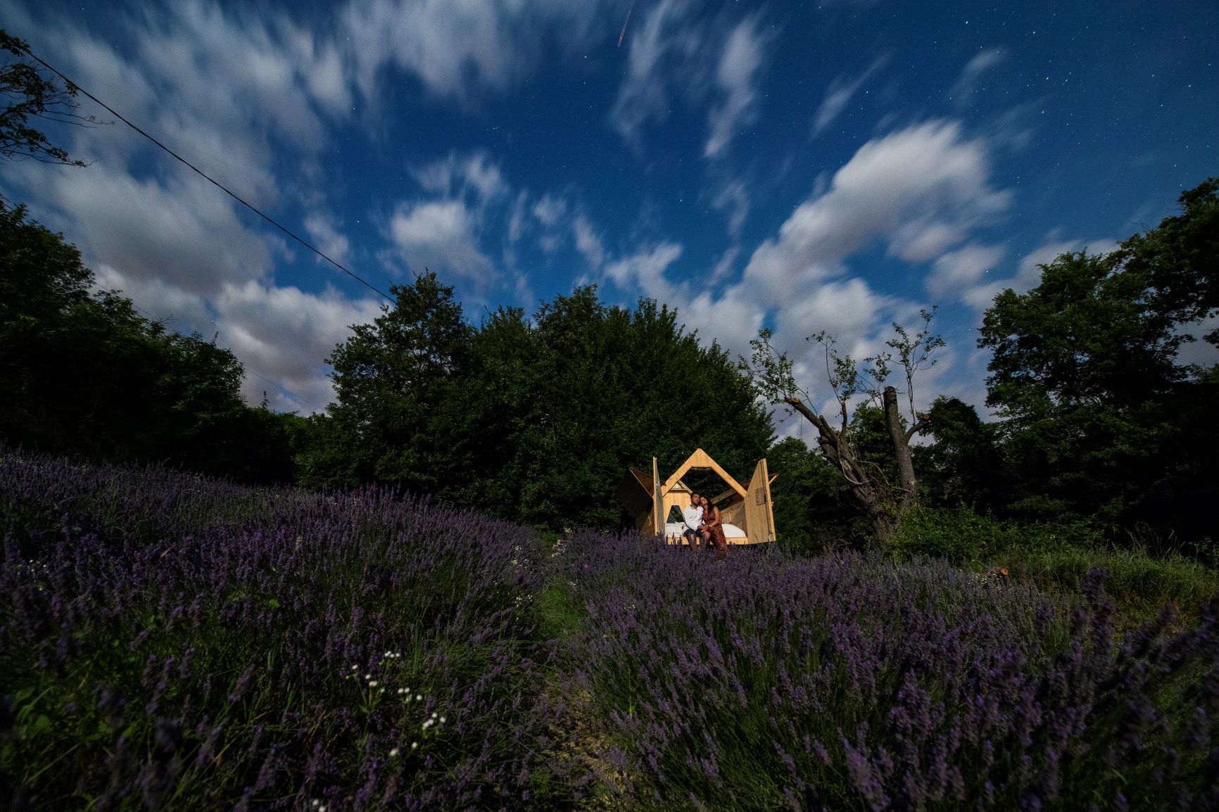 A night under the sky Italy glamping