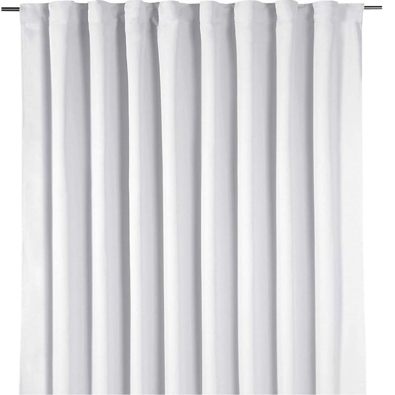 Thermovorhang im schlichten Design, Kräuselband, zum Verdunkeln, Kinderzimmer, Schlafzimmer, Wohnzimmer