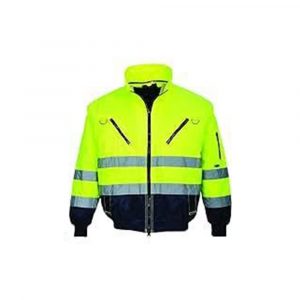 Blouson pilote 3 en 1 Haute Visibilité - jaune/marine