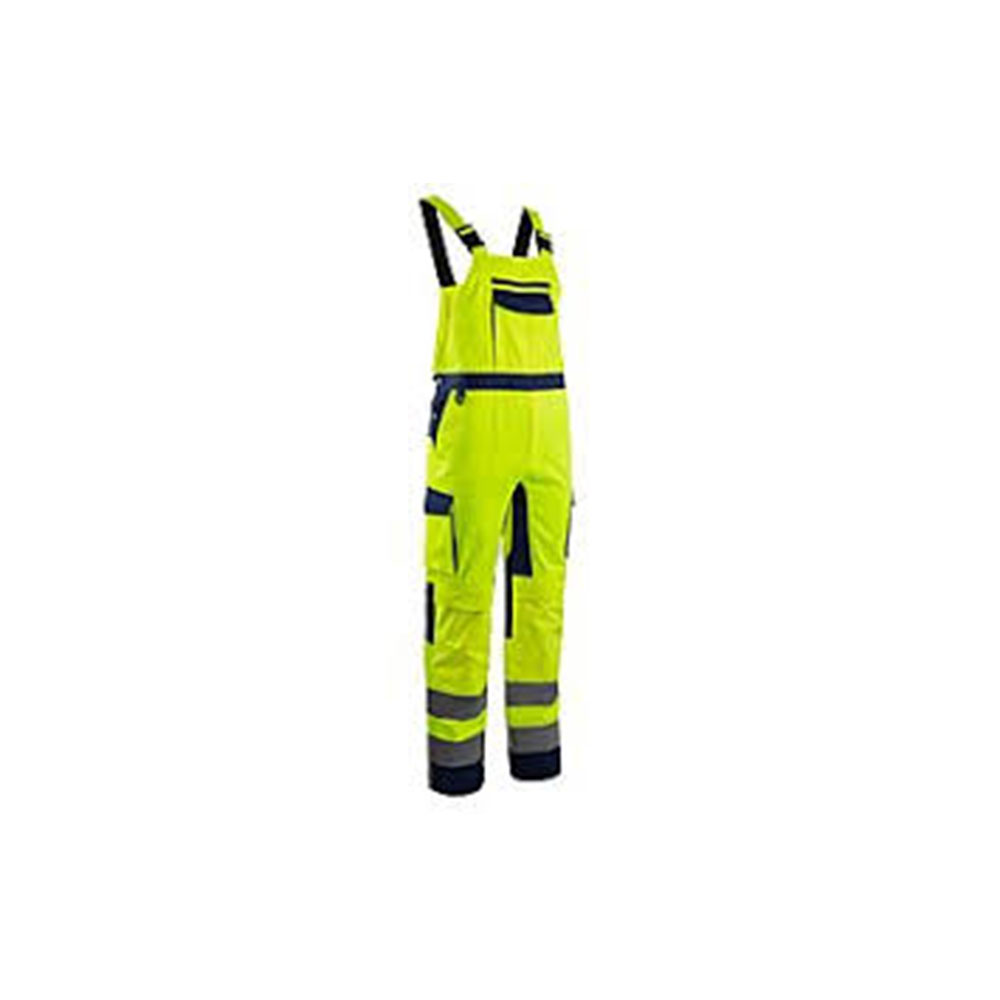Combinaison Haute Visibilité Double Fermeture Gris/Jaune Néon – Norme EN20471 Travail Chantier