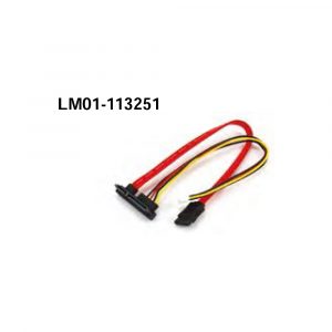 SATA 7+15Pin 90° Female to SATA