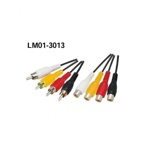 LM01-3013 4RCA Plugs - 4RCA Jacks