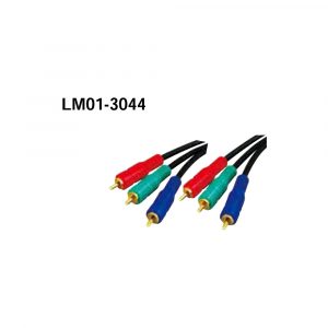 LM01-3044 Component Lead (3 RCA Plugs - Plugs)