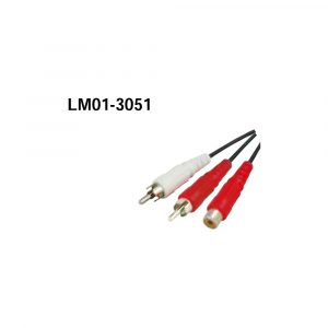 LM01-3051 2RCA Plugs - RCA Jack