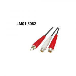 LM01-3052 RCA Plug - 2RCA Jacks