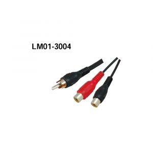 LM01-3004 RCA Plug - 2RCA Jacks