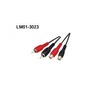 LM01-3023 2RCA Plugs - 2RCA Jacks