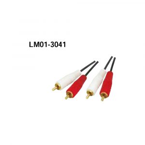 LM01-3041 Stereo Audio Lead (2RCA Plugs - Plugs)