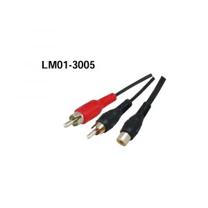 LM01-3005 2RCA Plugs - RCA Jack