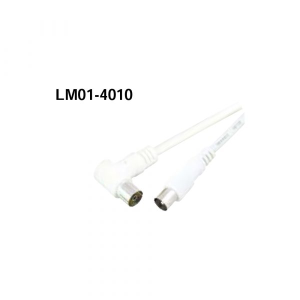 LM01-4010 9.5mm TV Plug - Jack(Angle) , 3C2V