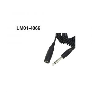 LM01-4066 6.35mm Stereo Plug -6.35mm Stereo Jack OD:4.5mm Coiled Cable