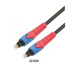 22-034 Toslink M - M Optical Cable Dual Color Molding Type