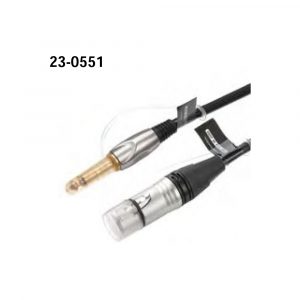 23-0551 6.35mm M - XLR F Microphone Cable A: Mono B: Stereo