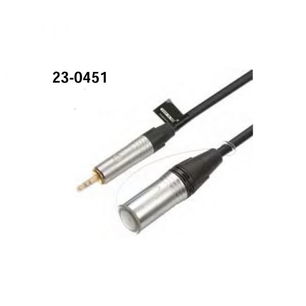 23-0451 3.5mm Stereo M - XLR M Microphone Cable