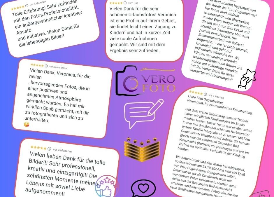 Bewertungen in Google VERO-FOTO