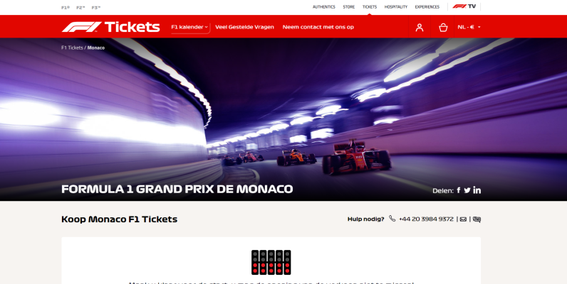 f1 tickets Franse Spaanse Italiaanse Portugese Engelse SEO vertaling volledige website