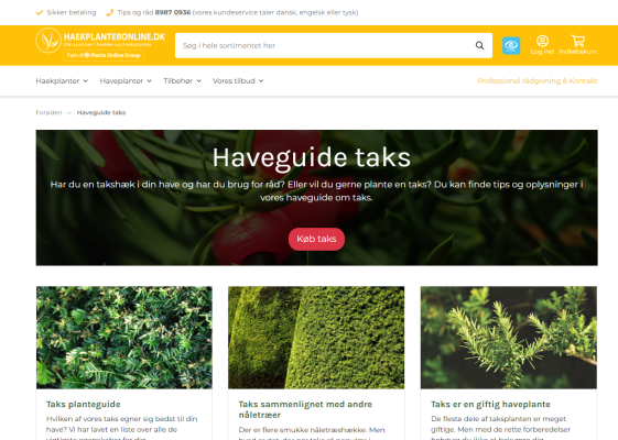 haekplanteronline.dk Deense SEO vertaling website