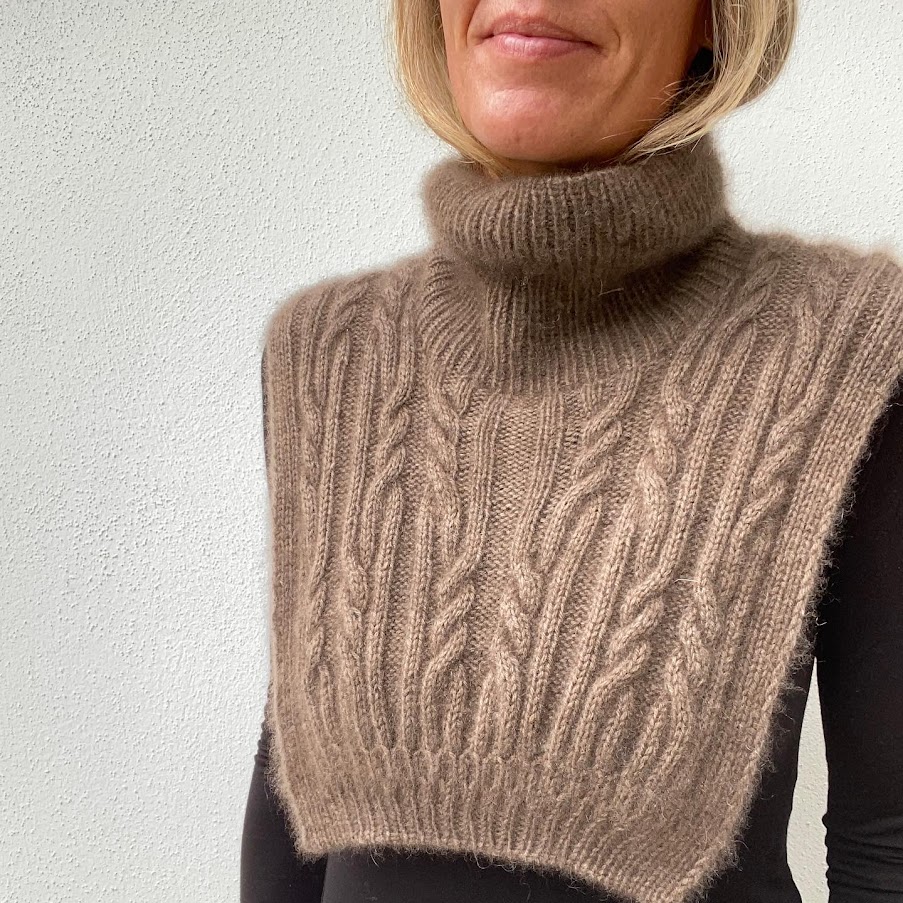 Strikkeopskrift | NeckWarmer35 | Halsedisse med snoninger