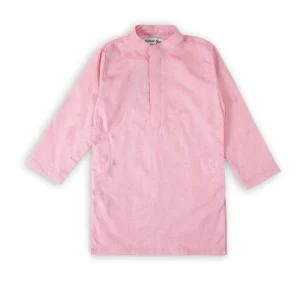 Boys Kurta Crossway Lines Pink front