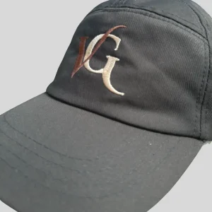 P-Cap Black with Brown & Beige Embroidery