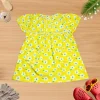 Kids Girls Frock Yellow with Flowers front