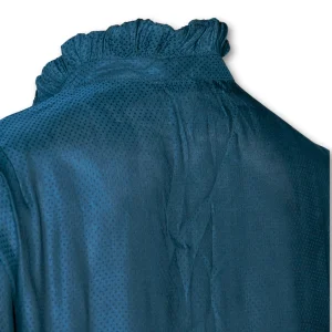 Women Top Navy Polka Dots