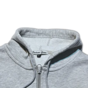 Kids Zipper Hoodie Grey Planet Print