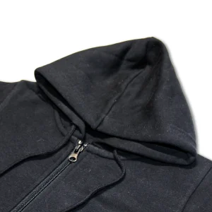 Kids Zipper Hoodie Black Planet Print