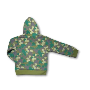 Kids Fleece Hoodie Mickey Camo