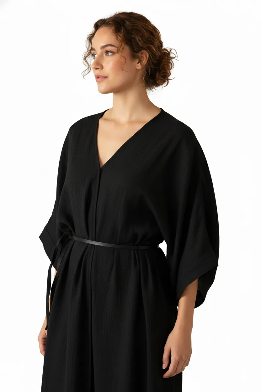 Wrap Midi Dress closeup