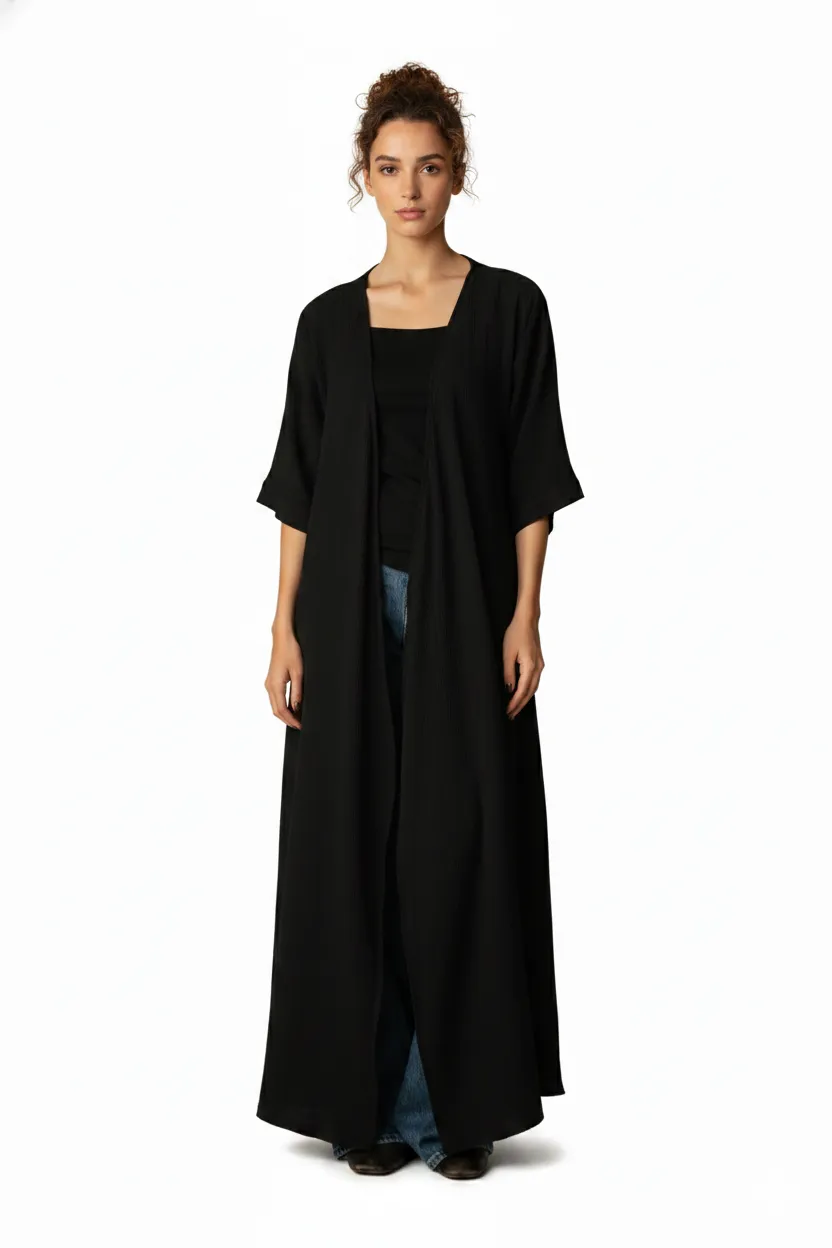 Wrap Midi Dress front with model
