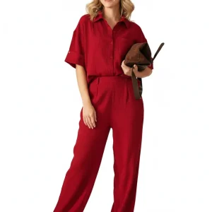 Women Soft Spectrum Burgundy Set