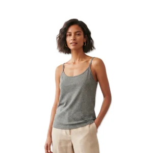 grey camisole model front view