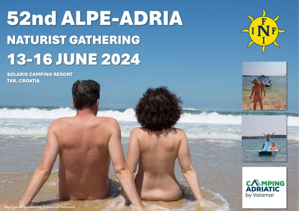 52nd Alpe-Adria-naturisttreff på Camping Solaris 13-16 juni 2024