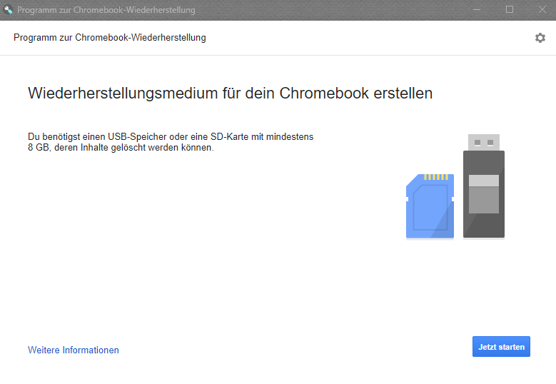 Chrome OS Image herunterladen