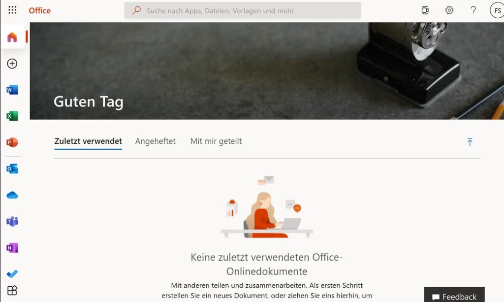 Microsoft Office im Browser auf Linux Ubuntu Login