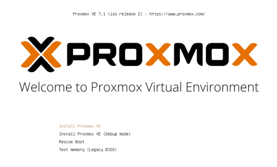 Proxmox Installationsassistent