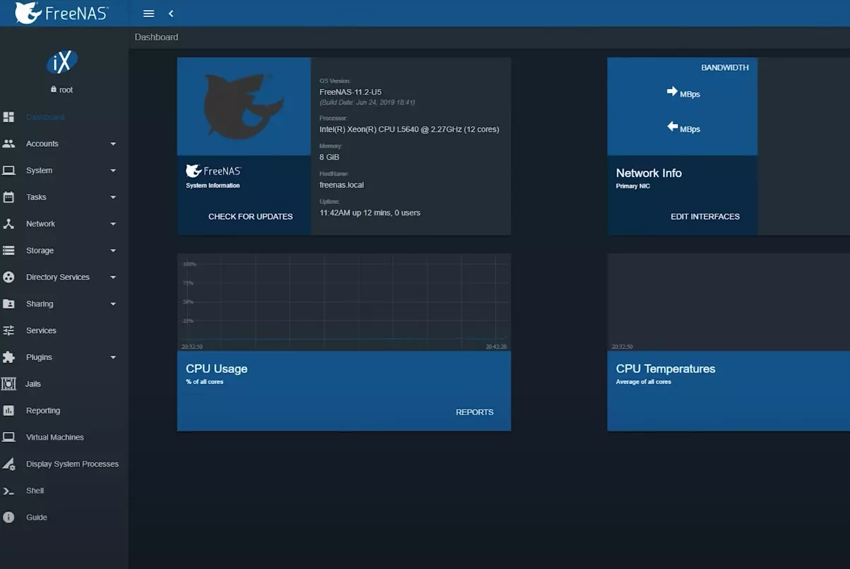 FreeNAS TrueNAS Core NAS-Betriebssysteme Installationsanleitung