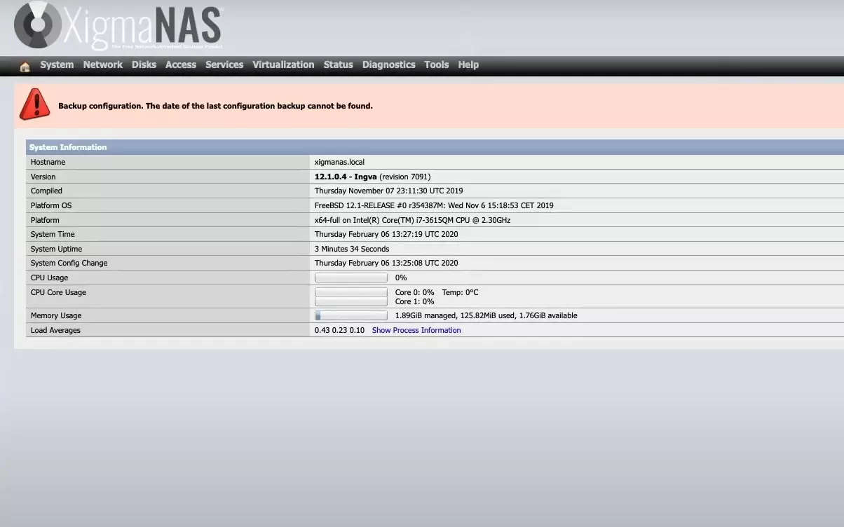 XigmaNAS ist ein kostenloses NAS-Betriebssystem