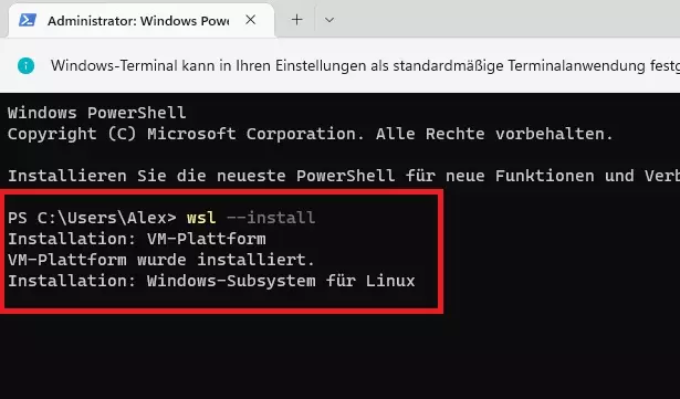 WSL Windows 11 installieren