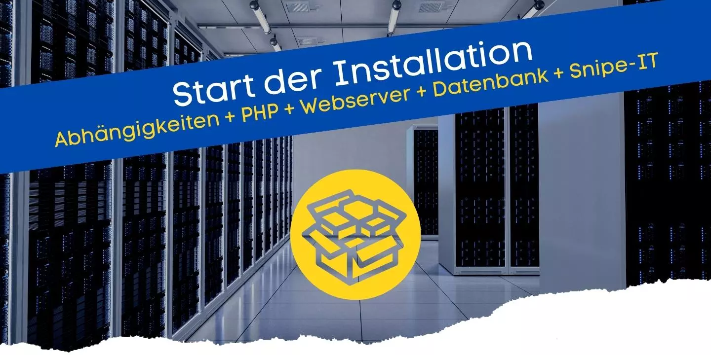 Hier beginnt die Installation, folge den Tutorial Schritt für Schritt