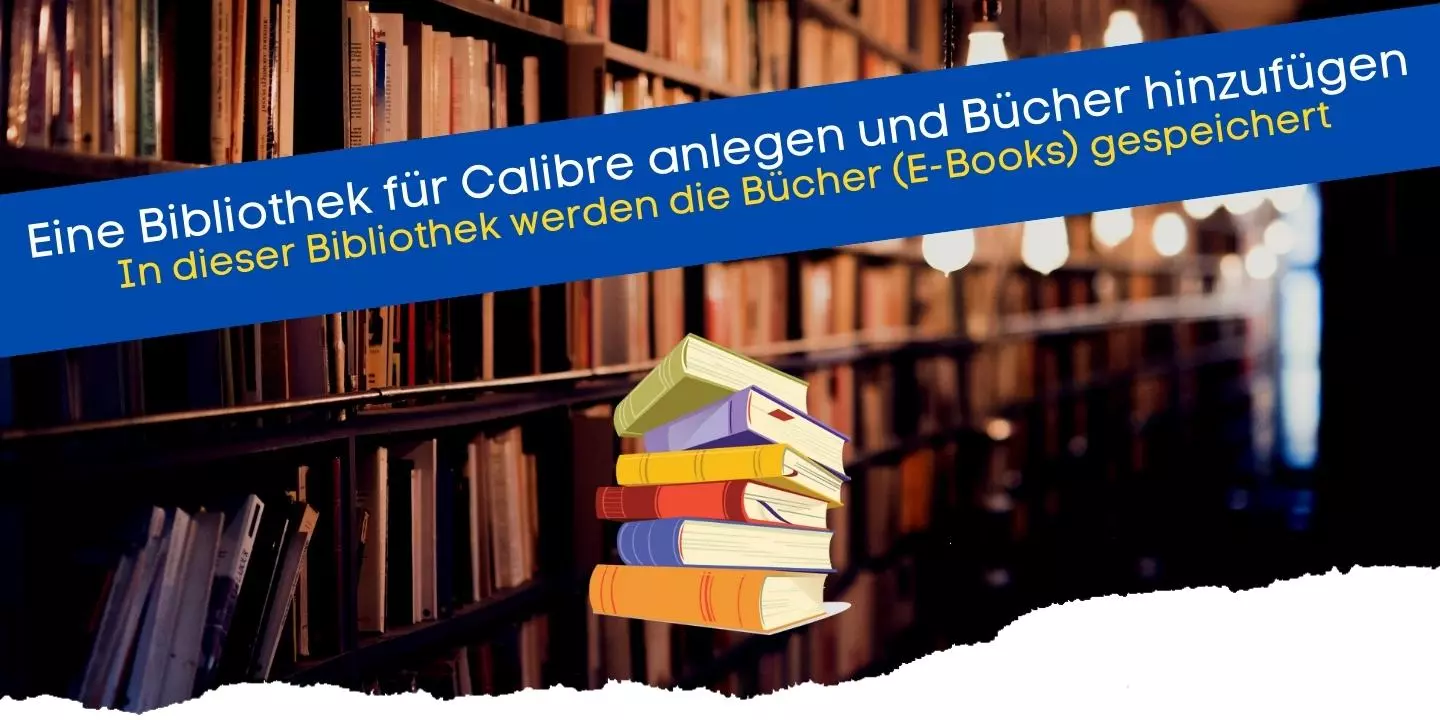 So wird eine Bibliothek für die E-Book-Sammlung angelegt unter der Calibre Webanwendung